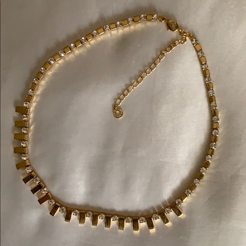 Gold statement necklace - Picture 3 of 5